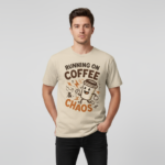 coffee & chaos cartoon tee